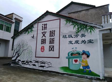 灵川墙绘是现在流行的墙体广告