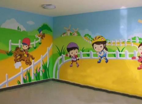 灵川幼儿园墙体彩绘制作流程及注意事项