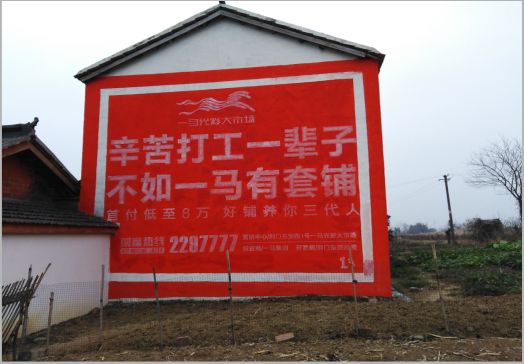 灵川一马光彩墙体广告